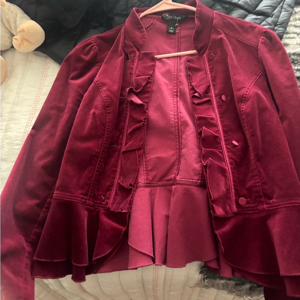 White House black mark  Velvet Women's Jacket